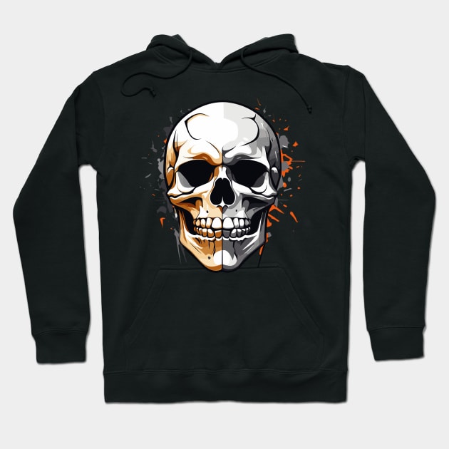 Skull Design Hoodie by remixer2020
